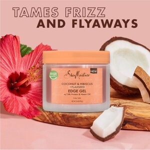 Shea Moisture Coconut & Hibiscus Edge Gel - Coral gift set